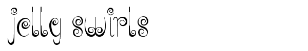 Jelly Swirls font preview